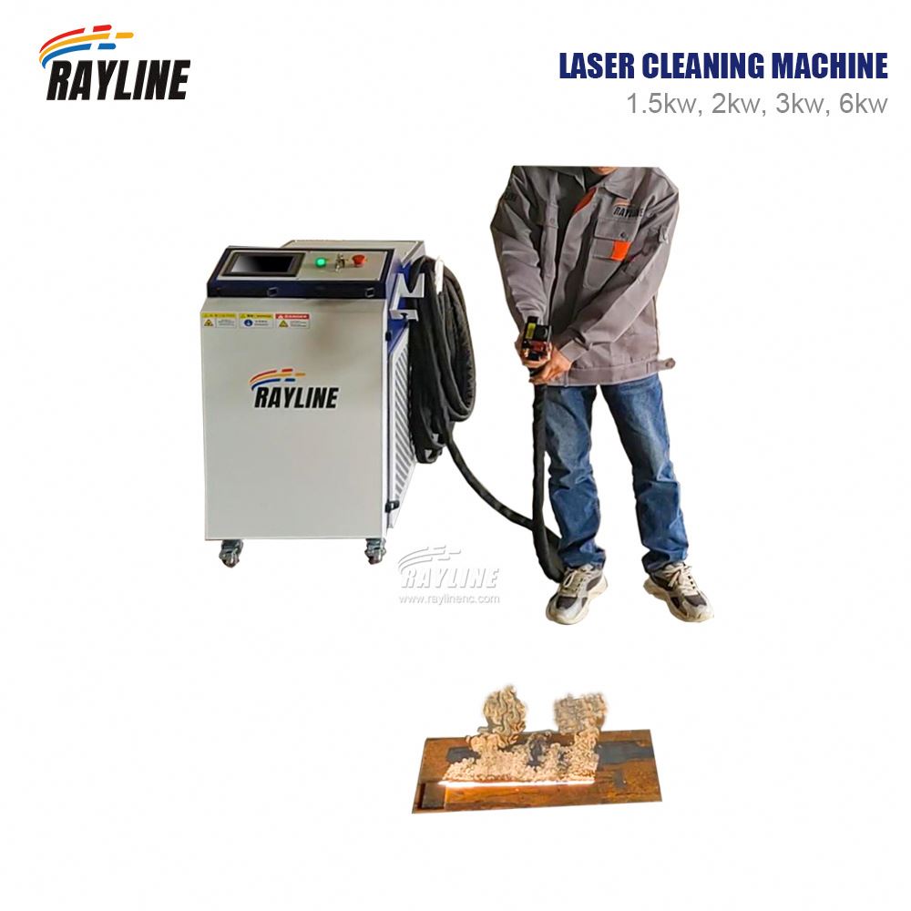 Industrial Laser Paint Removal - Industriële laserreinigingsmachine 3000W gepulseerde vezellaser roestverwijderaar