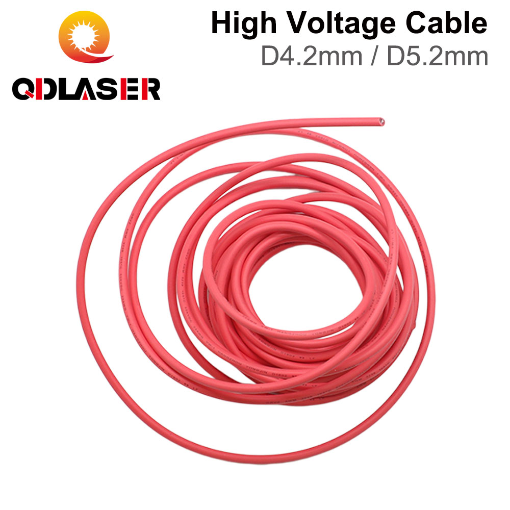 Laser Tube Replacement - QDLASER 3 meter rode hoogspanningsontstekingskabel voor